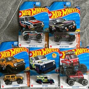 Red and Yellow Hot Wheels Cars & Vehicles Set